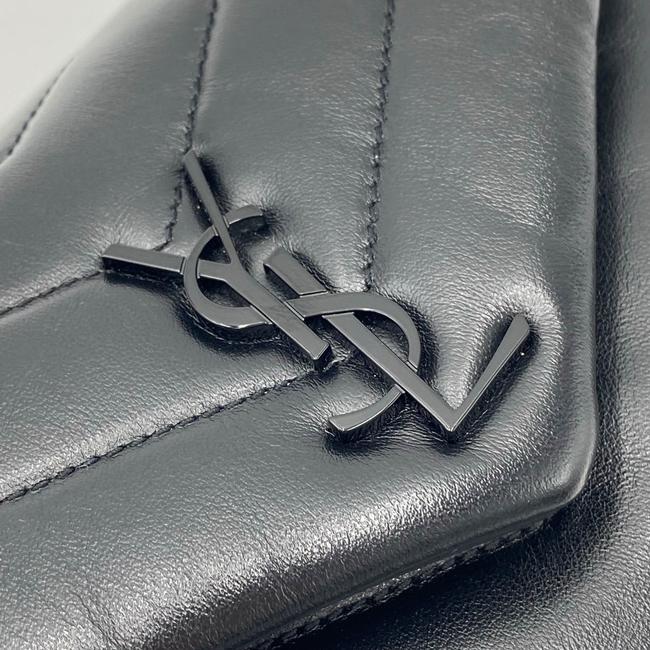 Saint Laurent Monogram Loulou Crossbody Toy Black Leather Shoulder Bag