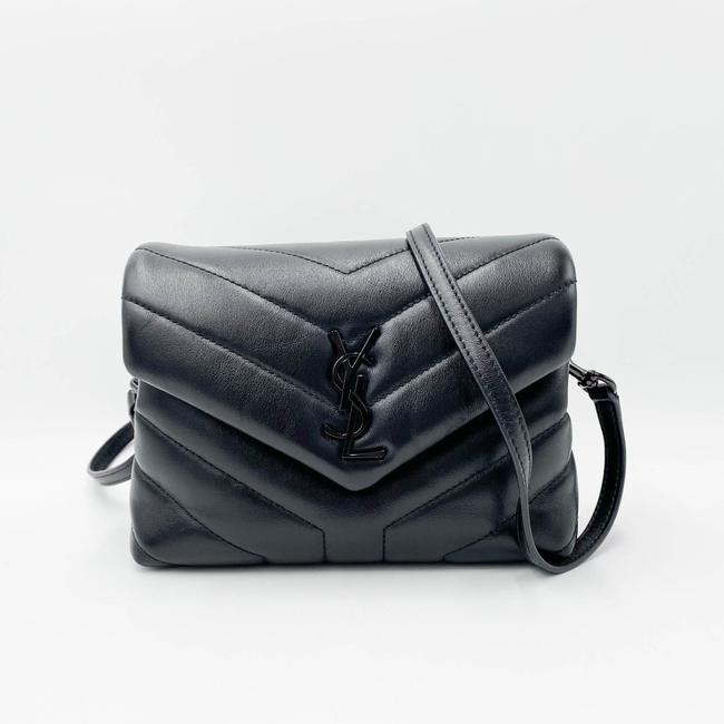 Saint Laurent Monogram Loulou Crossbody Toy Black Leather Shoulder Bag