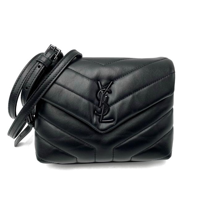 Saint Laurent Monogram Loulou Crossbody Toy Black Leather Shoulder Bag