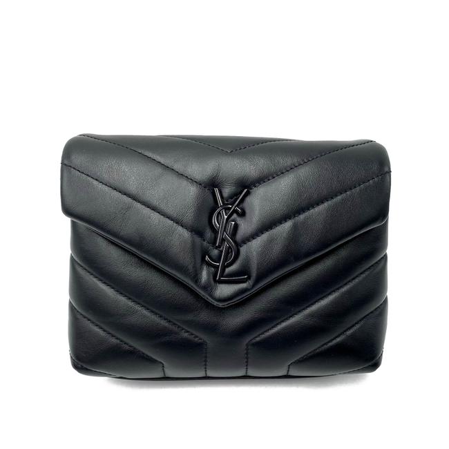 Saint Laurent Monogram Loulou Crossbody Toy Black Leather Shoulder Bag