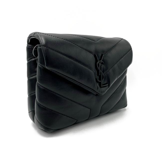 Saint Laurent Monogram Loulou Crossbody Toy Black Leather Shoulder Bag