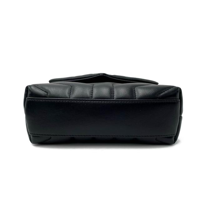 Saint Laurent Monogram Loulou Crossbody Toy Black Leather Shoulder Bag