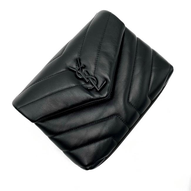 Saint Laurent Monogram Loulou Crossbody Toy Black Leather Shoulder Bag