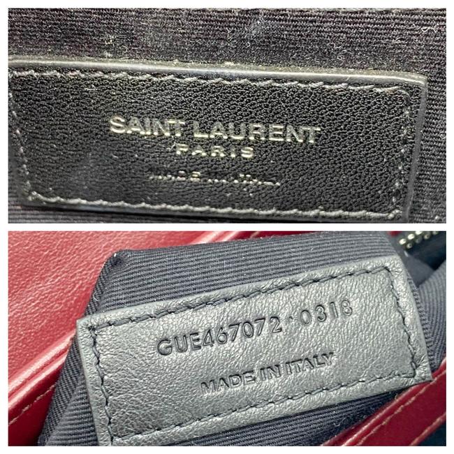 Saint Laurent Monogram Loulou Crossbody Toy Monogram Burgundy Bordeaux Red Leather Shoulder Bag