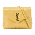 Saint Laurent Monogram Loulou Crossbody Toy Monogram Yellow Leather Shoulder Bag