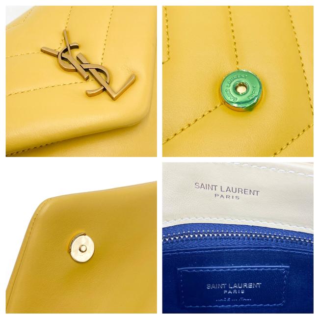 Saint Laurent Monogram Loulou Crossbody Toy Monogram Yellow Leather Shoulder Bag