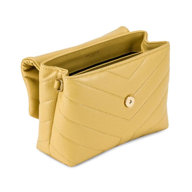 Saint Laurent Monogram Loulou Crossbody Toy Monogram Yellow Leather Shoulder Bag