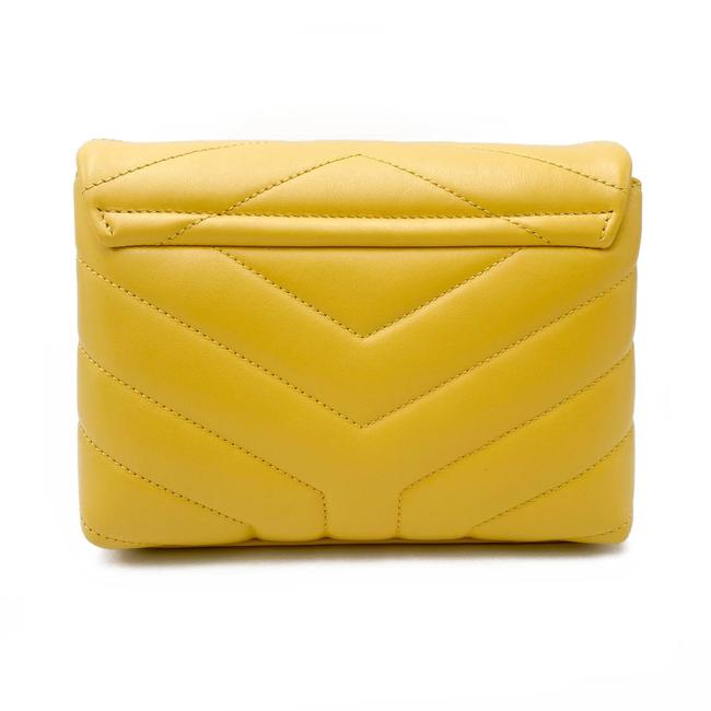 Saint Laurent Monogram Loulou Crossbody Toy Monogram Yellow Leather Shoulder Bag