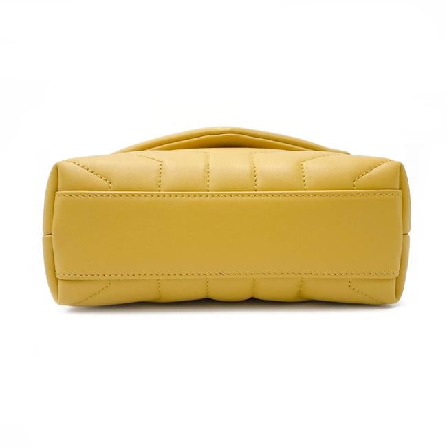Saint Laurent Monogram Loulou Crossbody Toy Monogram Yellow Leather Shoulder Bag
