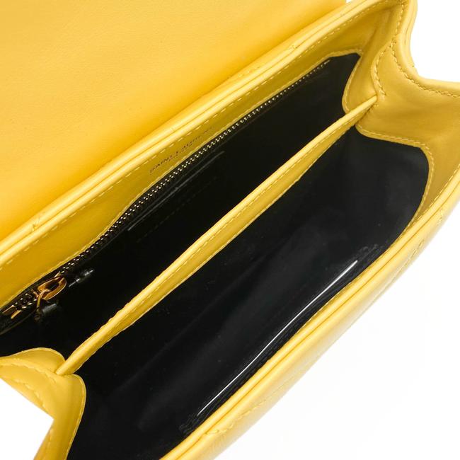 Saint Laurent Monogram Loulou Crossbody Toy Monogram Yellow Leather Shoulder Bag