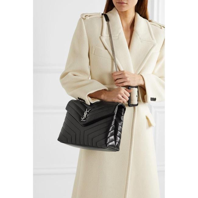 Saint Laurent Monogram Loulou Medium Quilted Black Leather Shoulder Bag