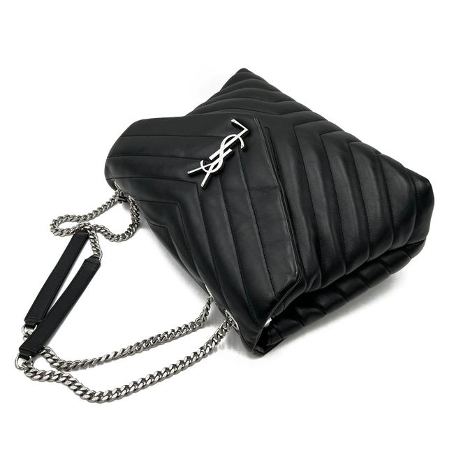 Saint Laurent Monogram Loulou Medium Quilted Black Leather Shoulder Bag