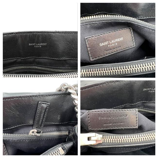 Saint Laurent Monogram Loulou Medium Quilted Black Leather Shoulder Bag