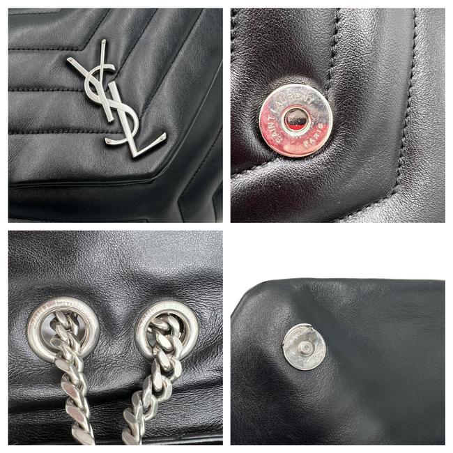 Saint Laurent Monogram Loulou Medium Quilted Black Leather Shoulder Bag