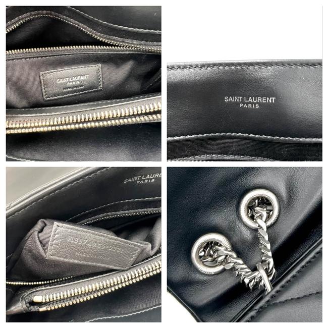 Saint Laurent Monogram Loulou Medium Quilted Leather Black Shoulder Bag