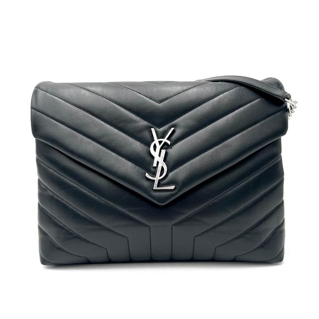 Saint Laurent Monogram Loulou Medium Quilted Leather Black Shoulder Bag