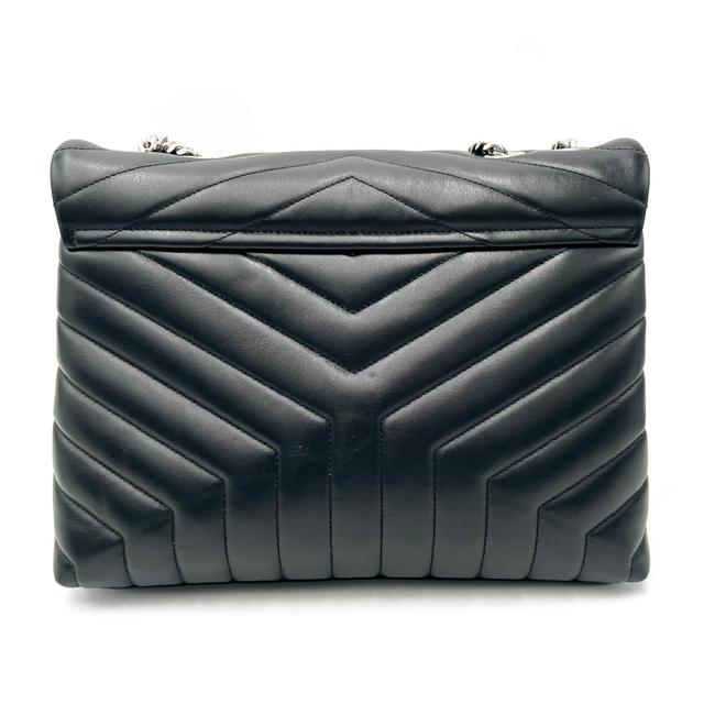 Saint Laurent Monogram Loulou Medium Quilted Leather Black Shoulder Bag