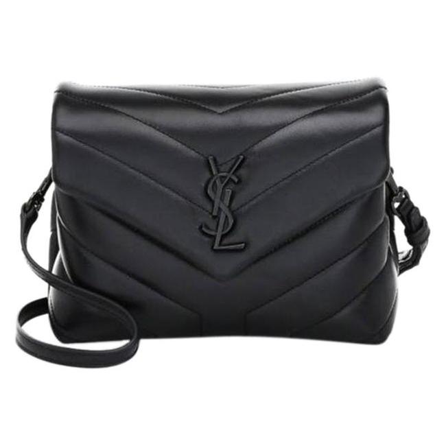 Saint Laurent Monogram Loulou Monogram Toy Noir Black Leather Shoulder Bag
