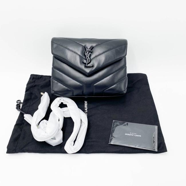 Saint Laurent Monogram Loulou Monogram Toy Noir Black Leather Shoulder Bag