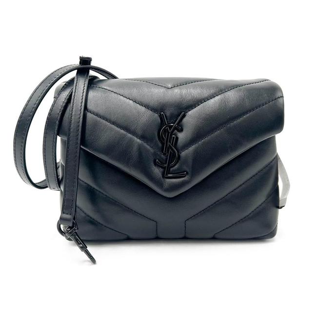 Saint Laurent Monogram Loulou Monogram Toy Noir Black Leather Shoulder Bag