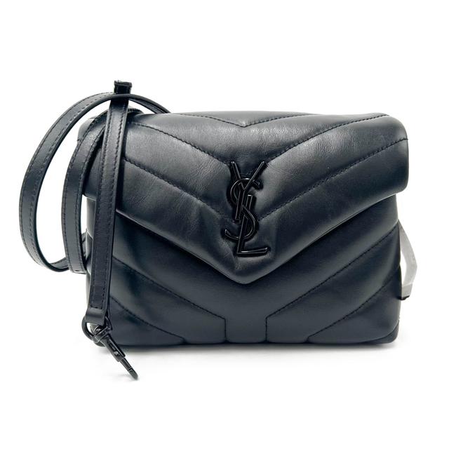 Saint Laurent Monogram Loulou Monogram Toy Noir Black Leather Shoulder Bag