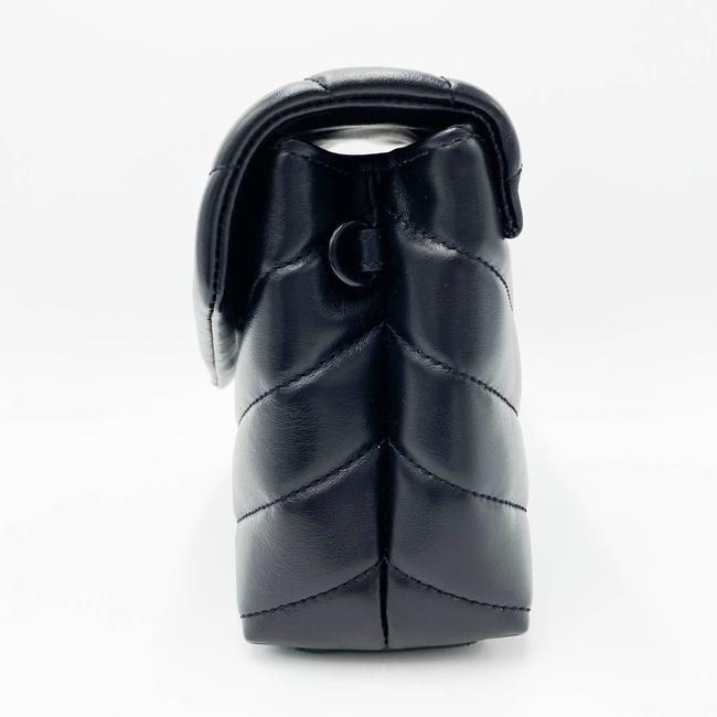 Saint Laurent Monogram Loulou Monogram Toy Noir Black Leather Shoulder Bag