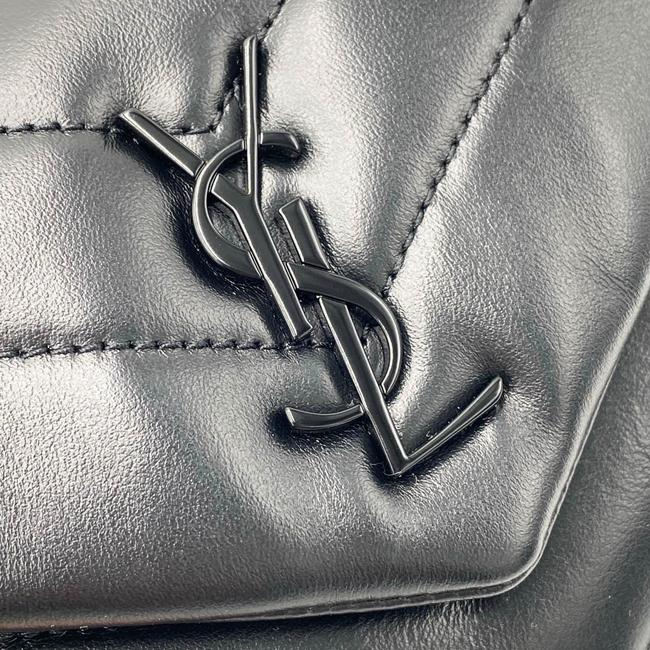 Saint Laurent Monogram Loulou Monogram Toy Noir Black Leather Shoulder Bag