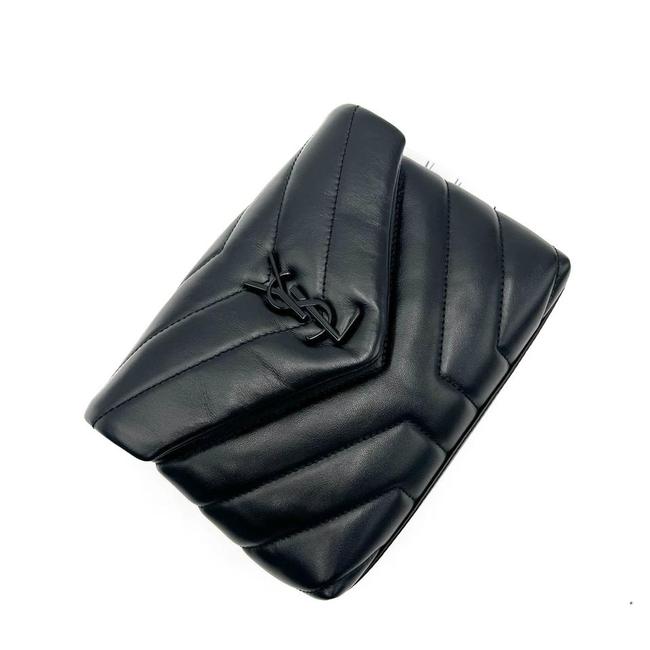 Saint Laurent Monogram Loulou Monogram Toy Noir Black Leather Shoulder Bag