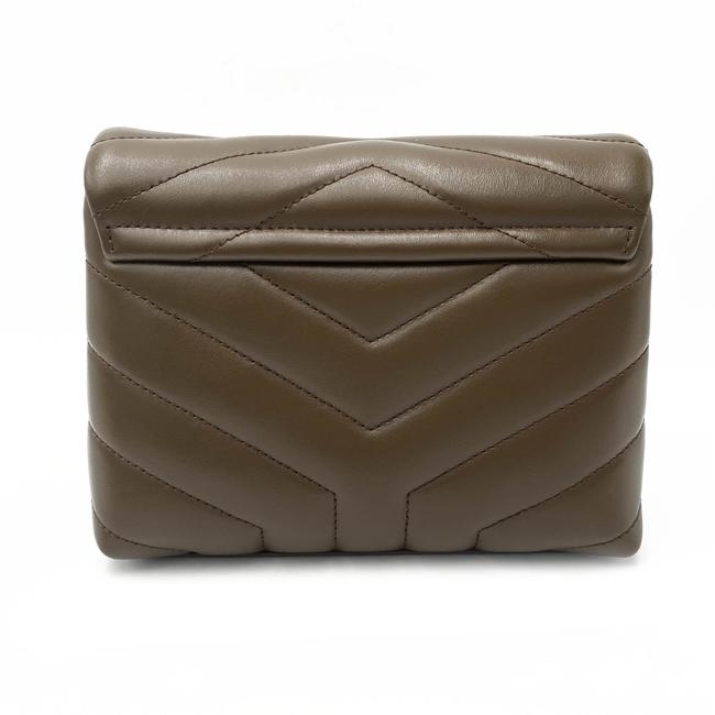 Saint Laurent Monogram Loulou Monogram Toy Soil Brown Leather Cross Body Bag