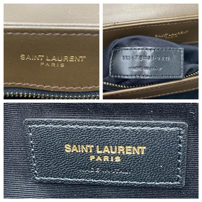 Saint Laurent Monogram Loulou Monogram Toy Soil Brown Leather Cross Body Bag