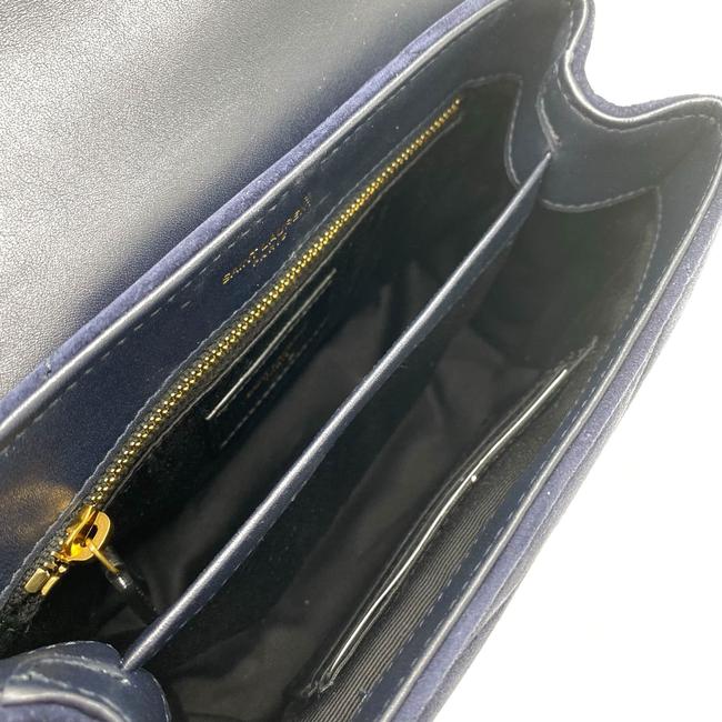 Saint Laurent Monogram Loulou Navy 2021 Blue Suede Leather Cross Body Bag