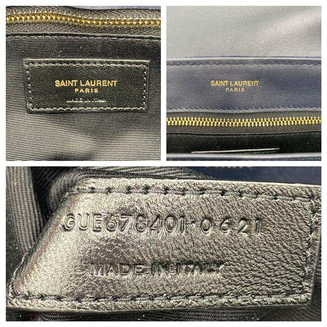 Saint Laurent Monogram Loulou Navy 2021 Blue Suede Leather Cross Body Bag