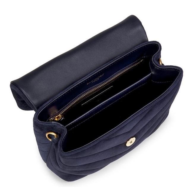 Saint Laurent Monogram Loulou Navy 2021 Blue Suede Leather Cross Body Bag