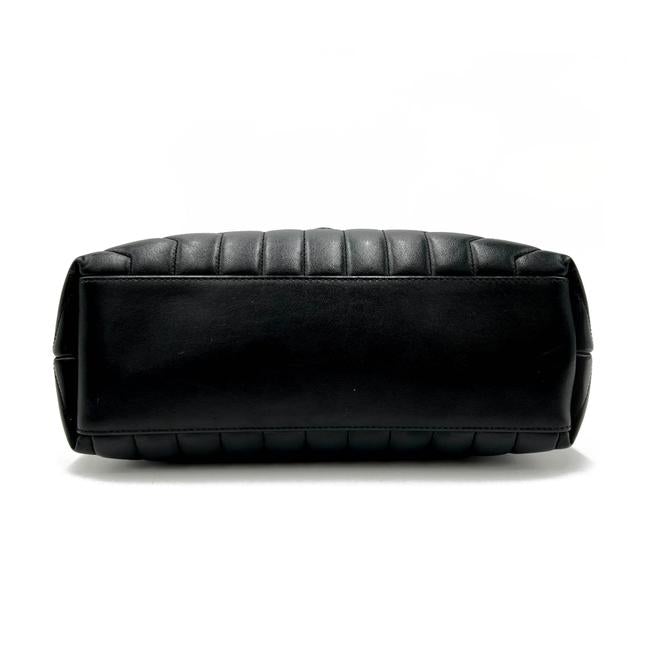 Saint Laurent Monogram Loulou Quilted Monogram Medium Chain Satchel Black Calfskin Leather Shoulder Bag