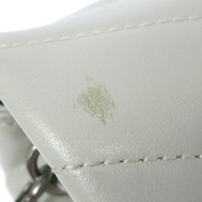 Saint Laurent Monogram Loulou Quilted Monogram Small Chain White Calfskin Leather Shoulder Bag