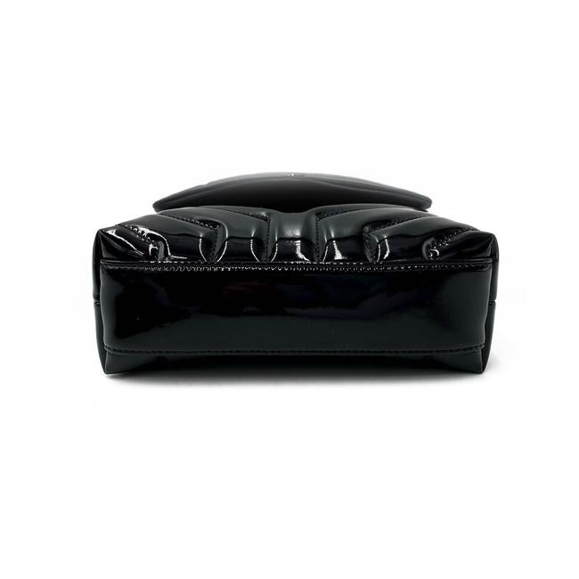 Saint Laurent Monogram Loulou Quilted Monogram Toy Black Patent Leather Cross Body Bag