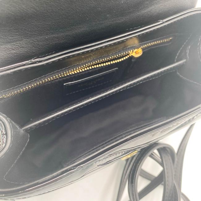 Saint Laurent Monogram Loulou Quilted Monogram Toy Black Patent Leather Cross Body Bag