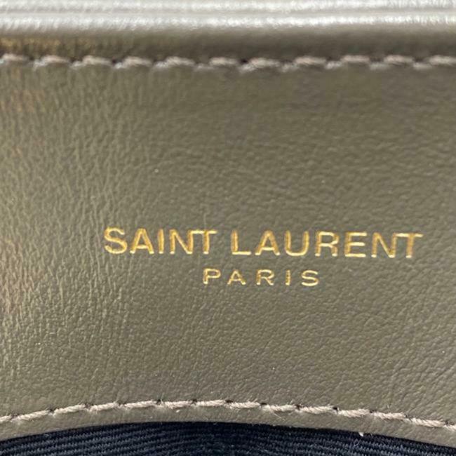 Saint Laurent Monogram Loulou Small Faggio Brown Leather Shoulder Bag