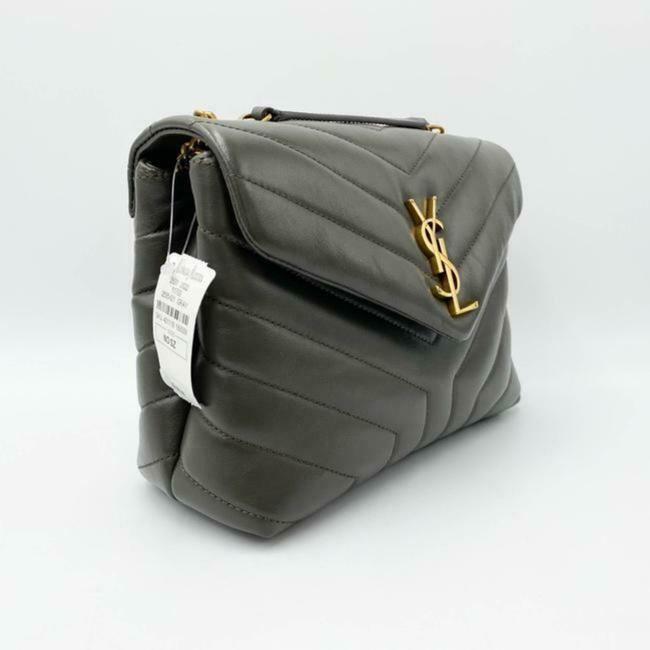 Saint Laurent Monogram Loulou Small Faggio Brown Leather Shoulder Bag