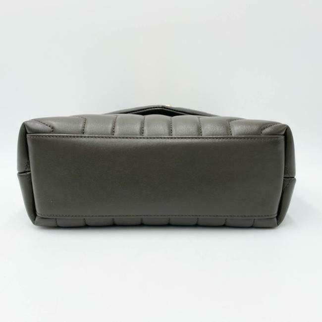 Saint Laurent Monogram Loulou Small Faggio Brown Leather Shoulder Bag