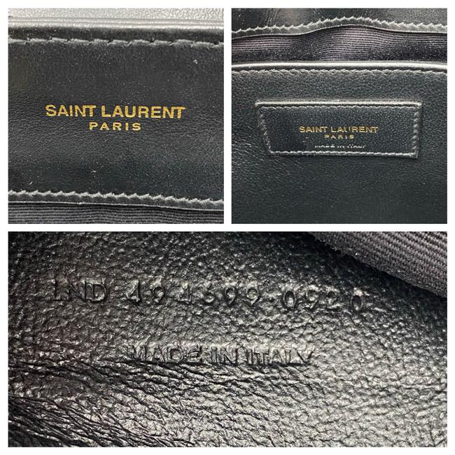 Saint Laurent Monogram Loulou Small Gold Ghw Black Leather Shoulder Bag