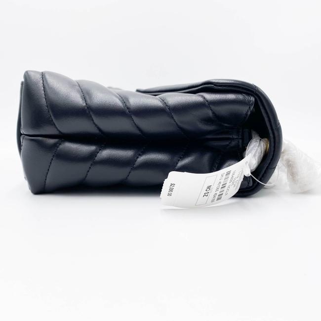 Saint Laurent Monogram Loulou Small Gold Ghw Black Leather Shoulder Bag