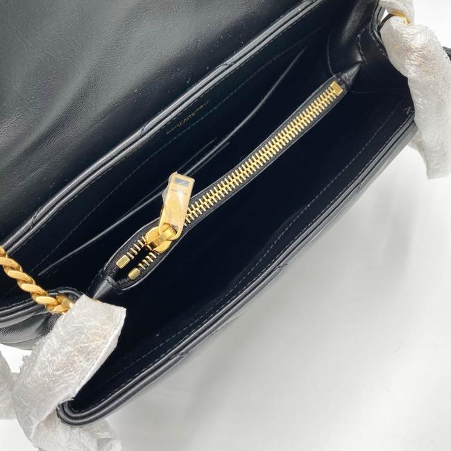 Saint Laurent Monogram Loulou Small Gold Ghw Black Leather Shoulder Bag