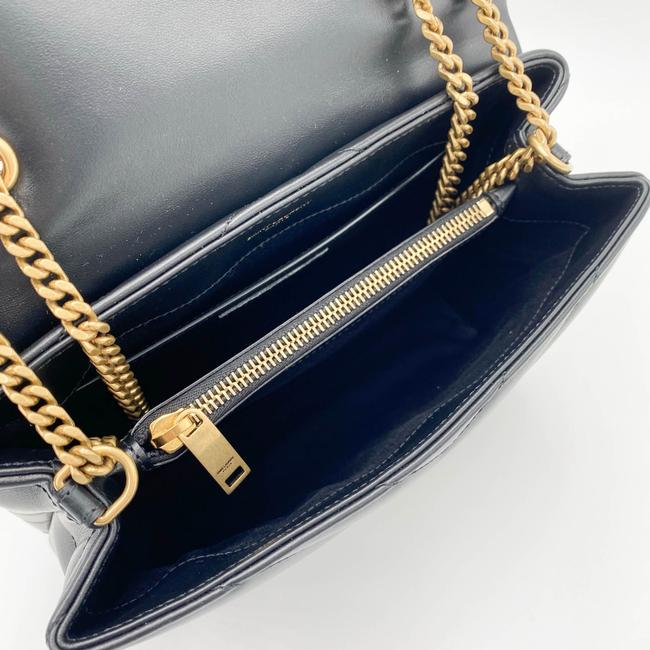 Saint Laurent Monogram Loulou Small Gold Ghw Black Leather Shoulder Bag