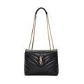Saint Laurent Monogram Loulou Small Monogram 2020 Black Leather Shoulder Bag