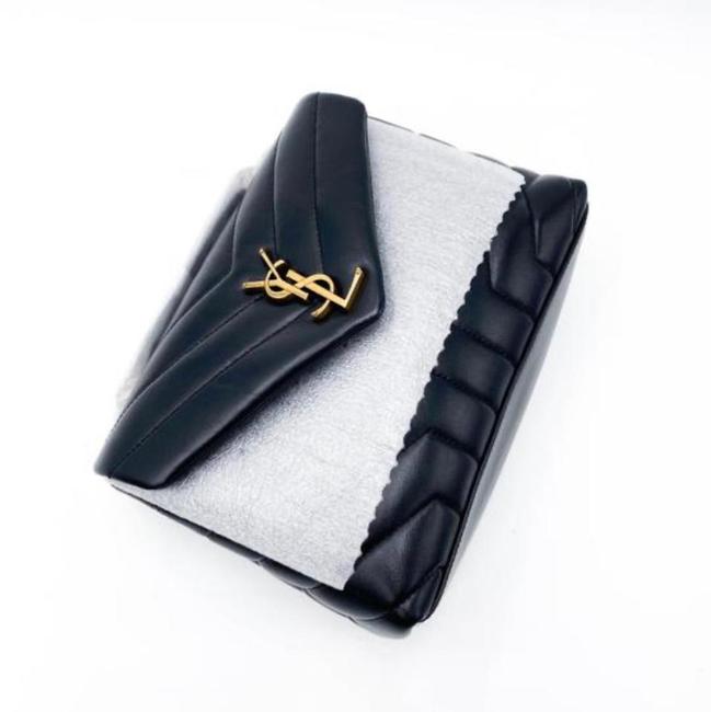 Saint Laurent Monogram Loulou Small Monogram 2020 Black Leather Shoulder Bag