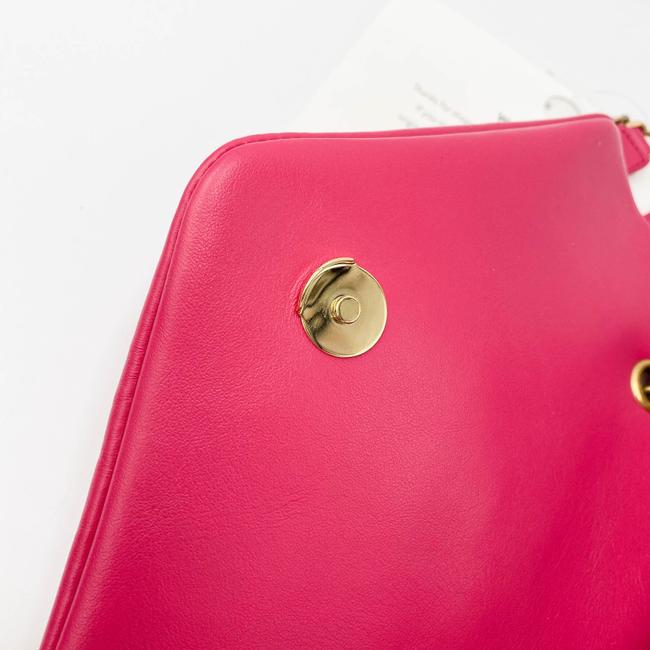 Saint Laurent Monogram Loulou Small Pink Leather Shoulder Bag