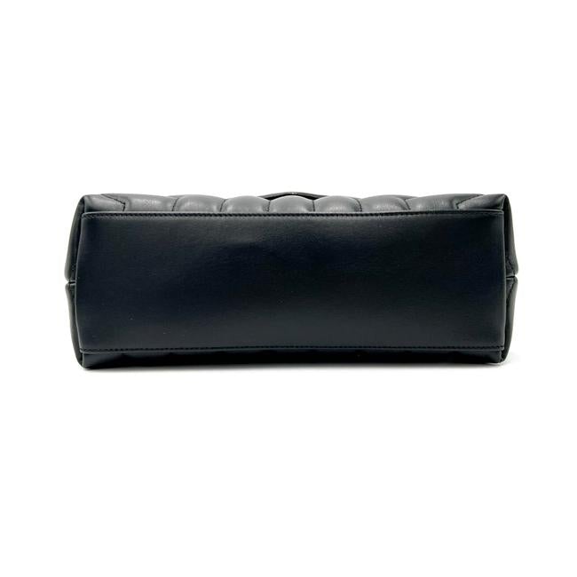 Saint Laurent Monogram Loulou Small Quilted Gold Monogram Black Leather Cross Body Bag