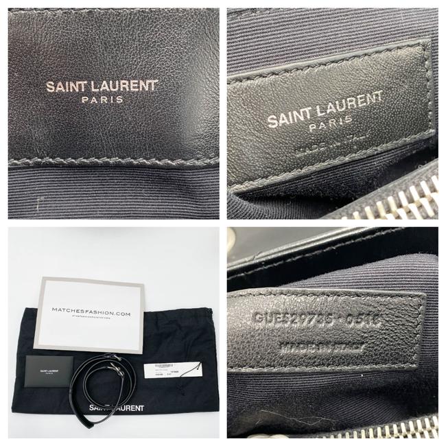 Saint Laurent Monogram Loulou Small Top Handle Satchel Black Leather Shoulder Bag