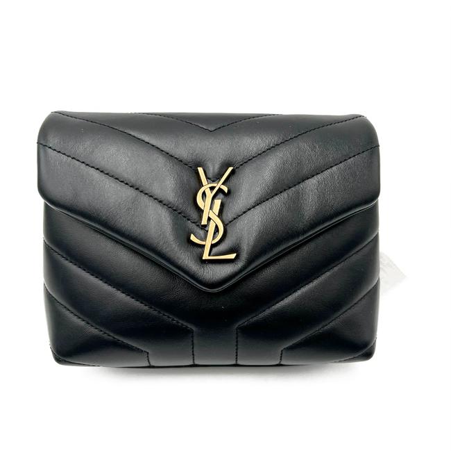 Saint Laurent Monogram Loulou Toy Quilted Black Cross Body Bag